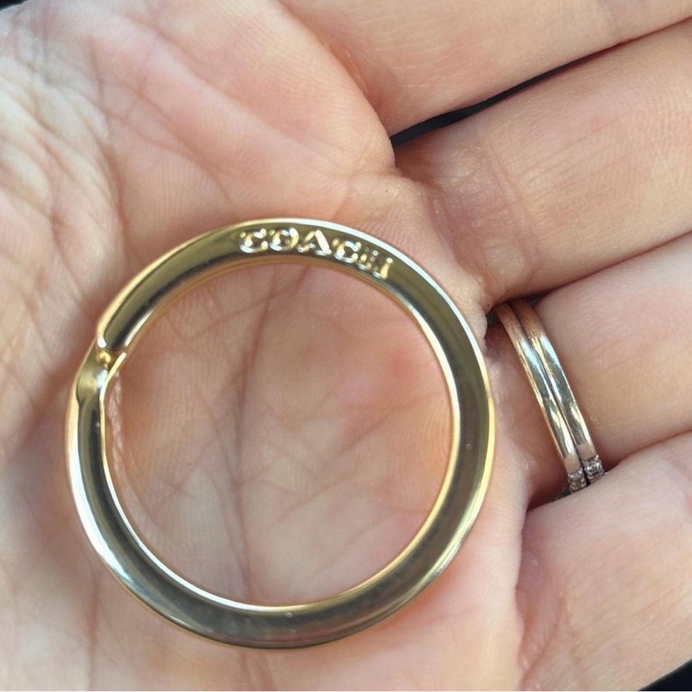 Coach Gold-Tone Women's Key Ring